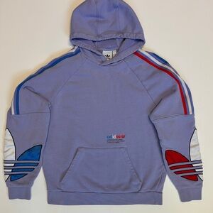 Adidas Tricolor Trefoil Hoodie Lavender Medium